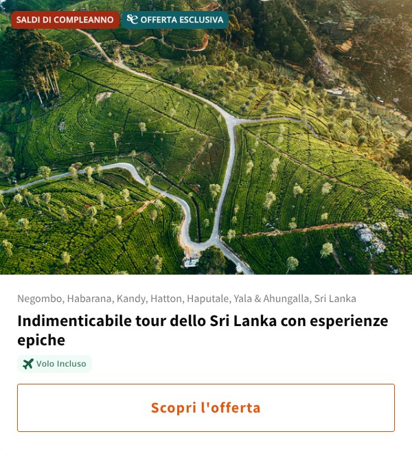 Indimenticabile tour dello Sri Lanka con esperienze epiche