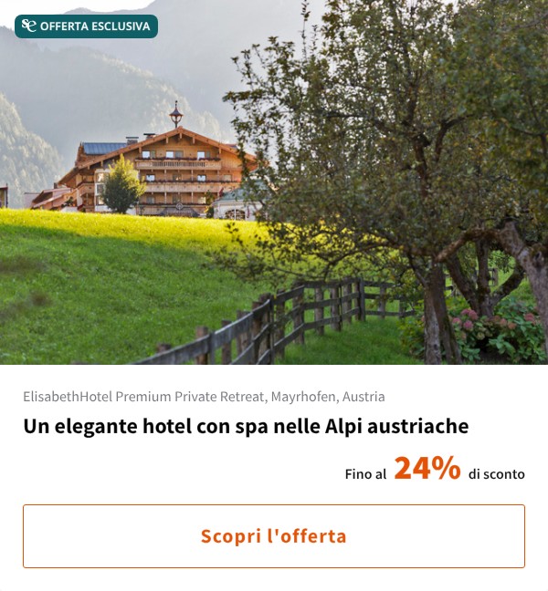 Un elegante hotel con spa nelle Alpi austriache
