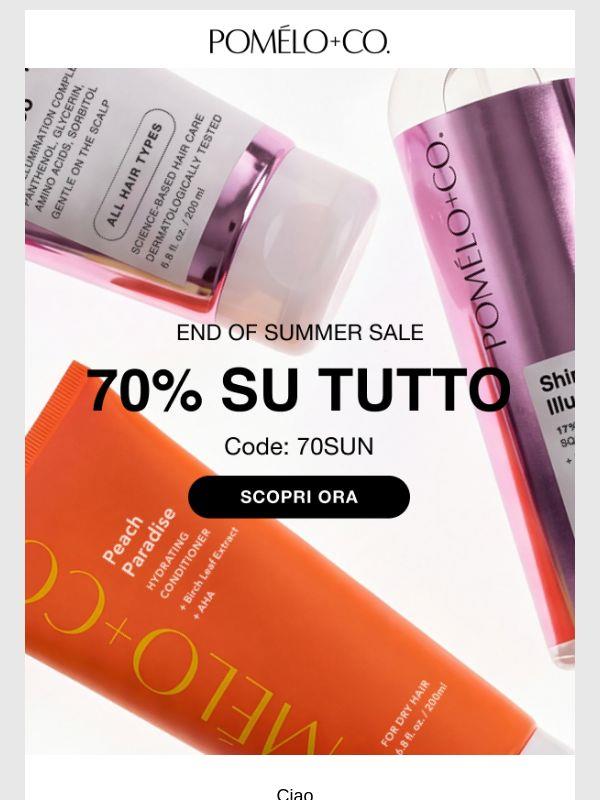 70% sui tuoi preferiti Haircare ✨
