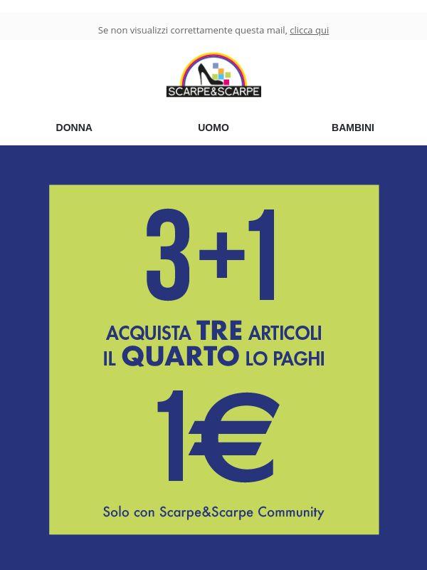 Promo 3+1 🔥 Voglia di shopping!