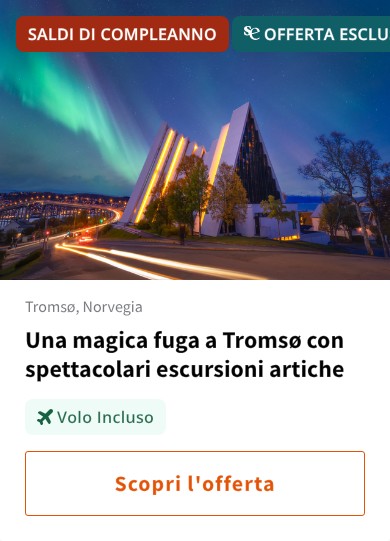 Una magica fuga a Tromsø con spettacolari escursioni artiche