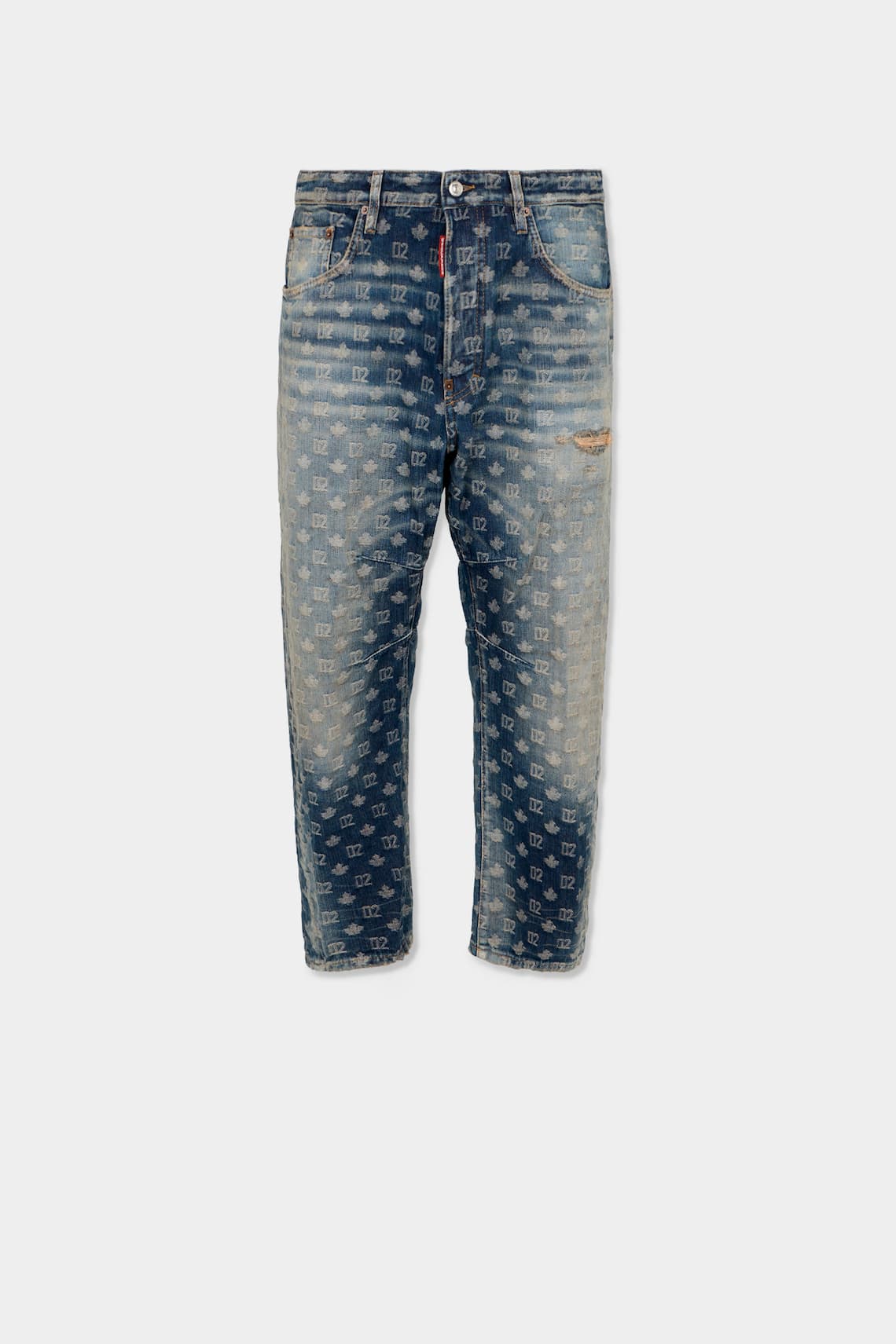 D2 Monogram Dirty Wash Kawaii Jeans