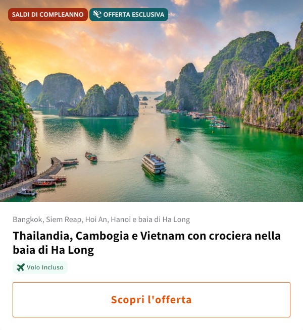 Thailandia, Cambogia e Vietnam con crociera nella baia di Ha Long