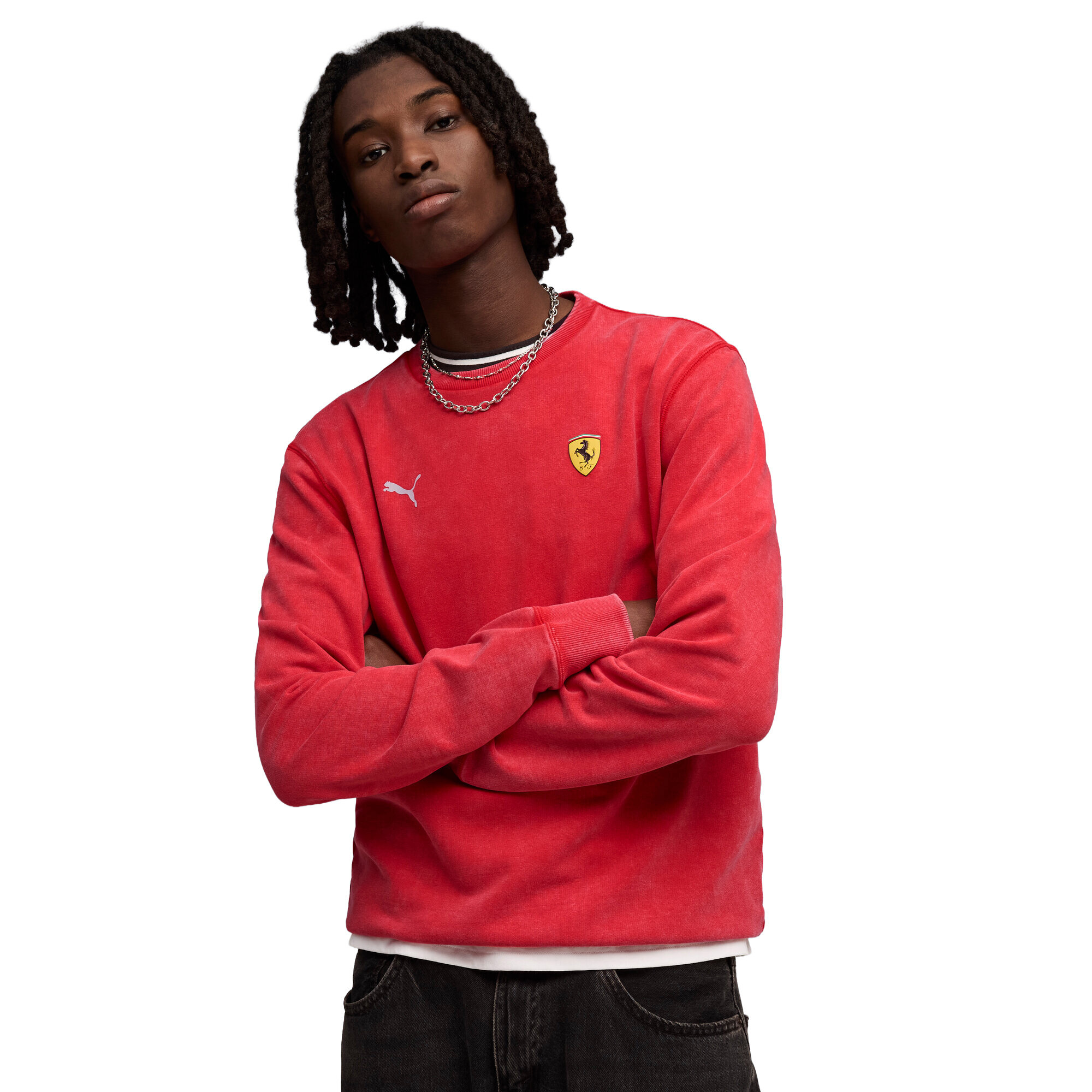 Felpa Ferrari di Puma - Rosso