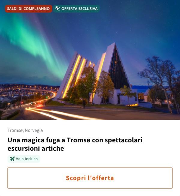 Una magica fuga a Tromsø con spettacolari escursioni artiche