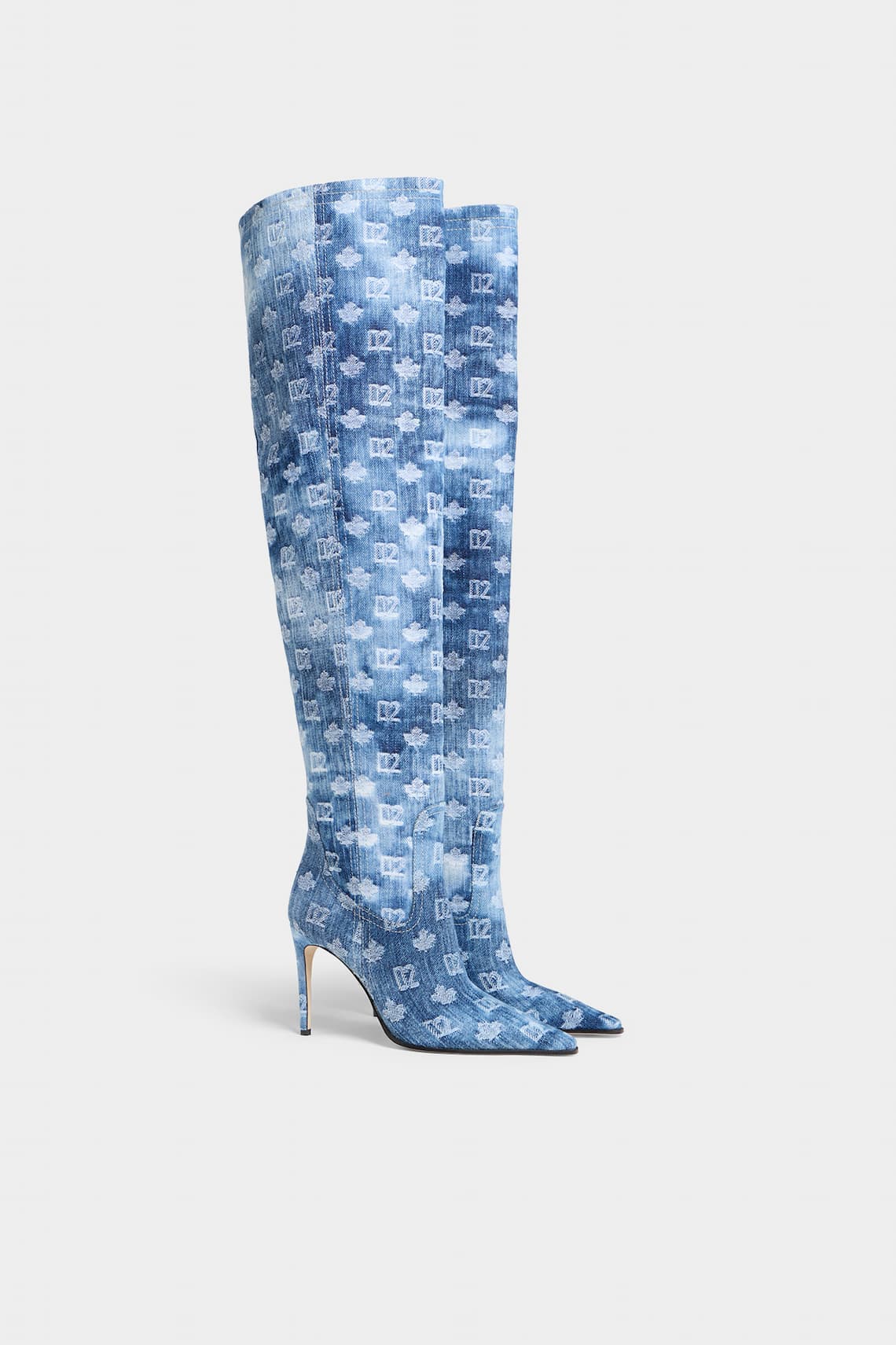 D2 Monogram Heeled Boots
