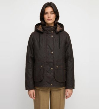 Giacca Georgette Wax marrone scuro