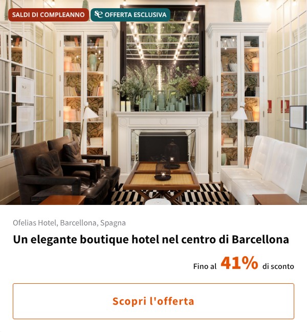Un elegante boutique hotel nel centro di Barcellona