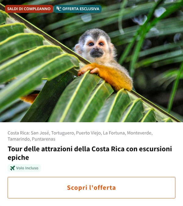 Tour delle attrazioni della Costa Rica con escursioni epiche