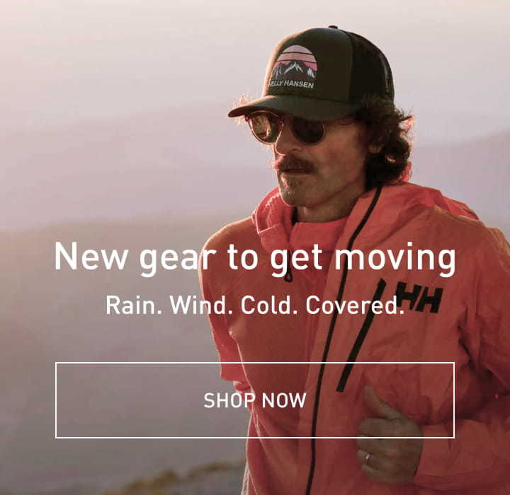 New gear to get moving. Rain. Wind. Cold. Covered.