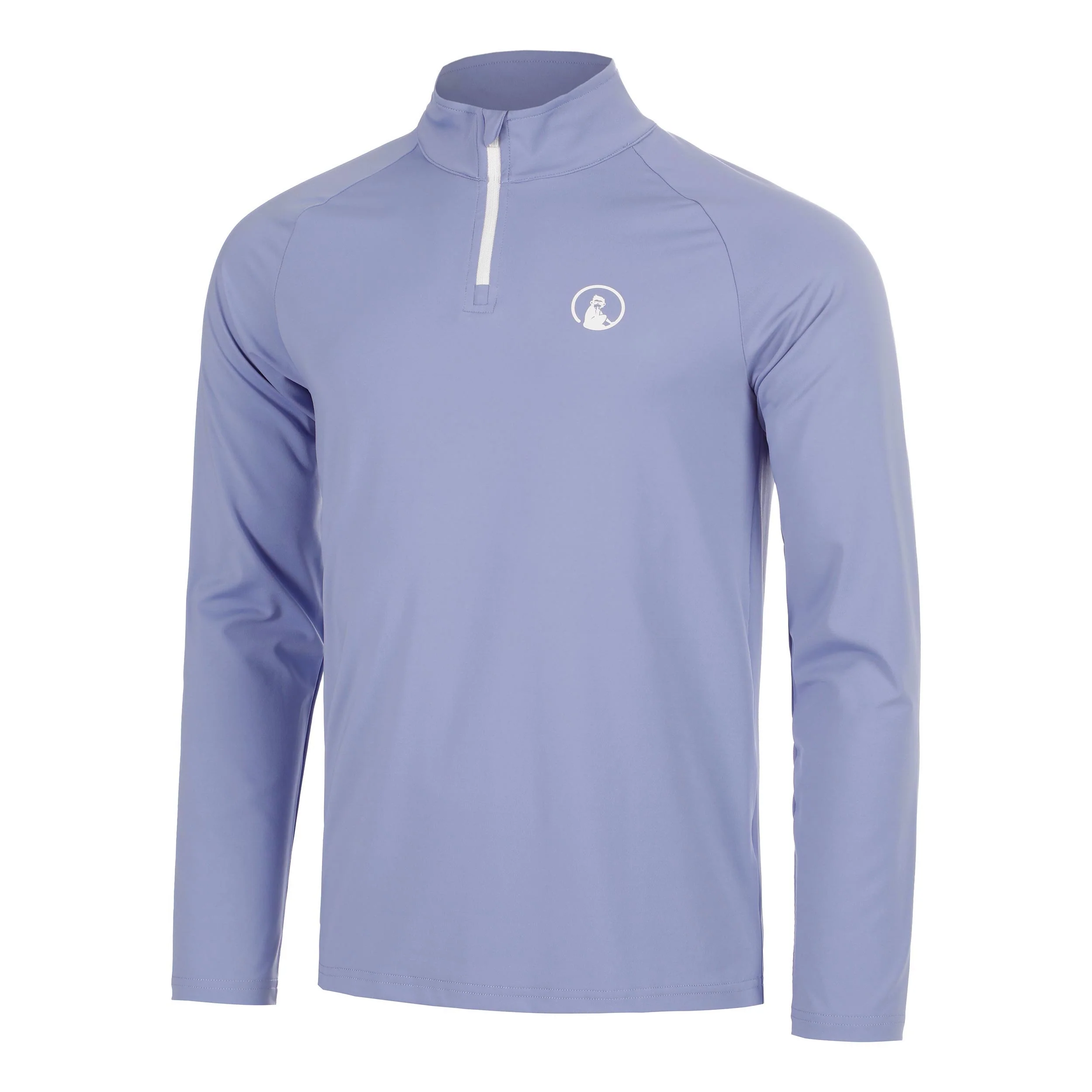 Glow Big Serve 1/4 Zip Manica lunga Uomini - blu, crema