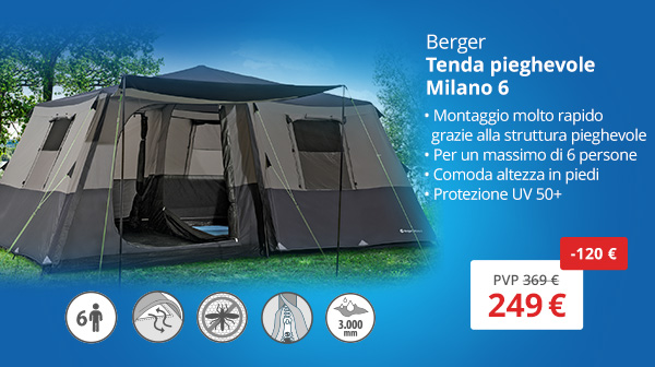 Tenda pieghevole Berger Milano 6 