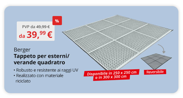 Tappeto per esterni / verande Berger Square