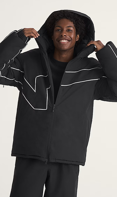 90s Big Block Hooded 2L Snowboarding Jacket