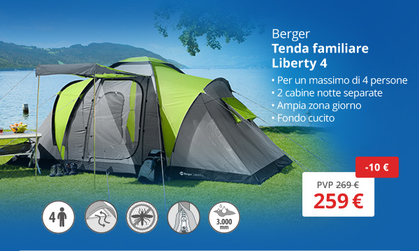Tenda familiare Berger Liberty 4