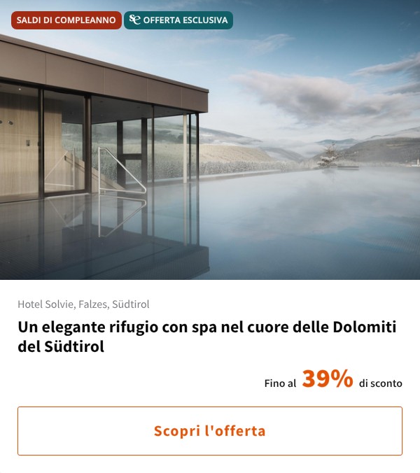 Un elegante rifugio con spa nel cuore delle Dolomiti del Südtirol