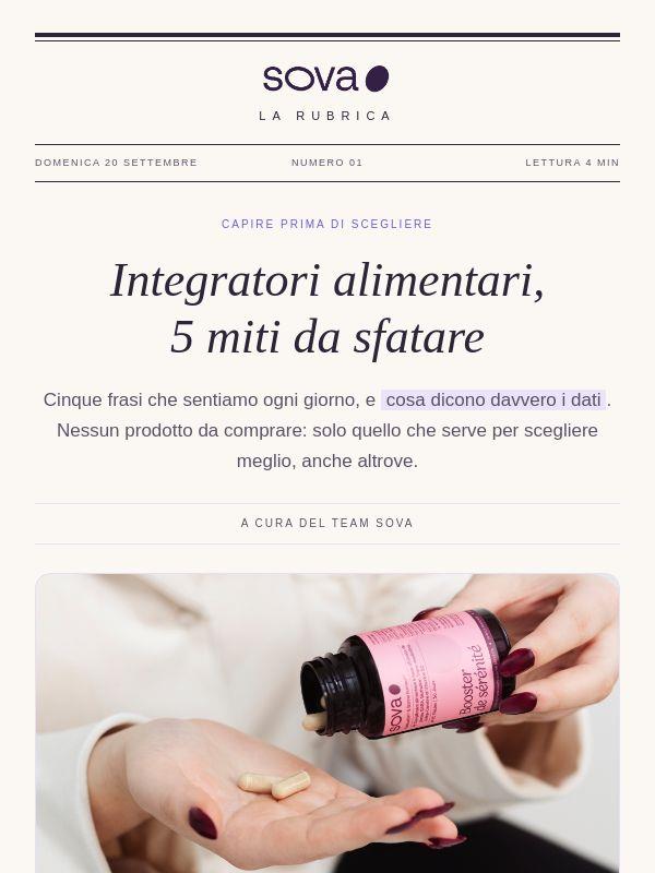 Integratori alimentari: 5 miti da sfatare
