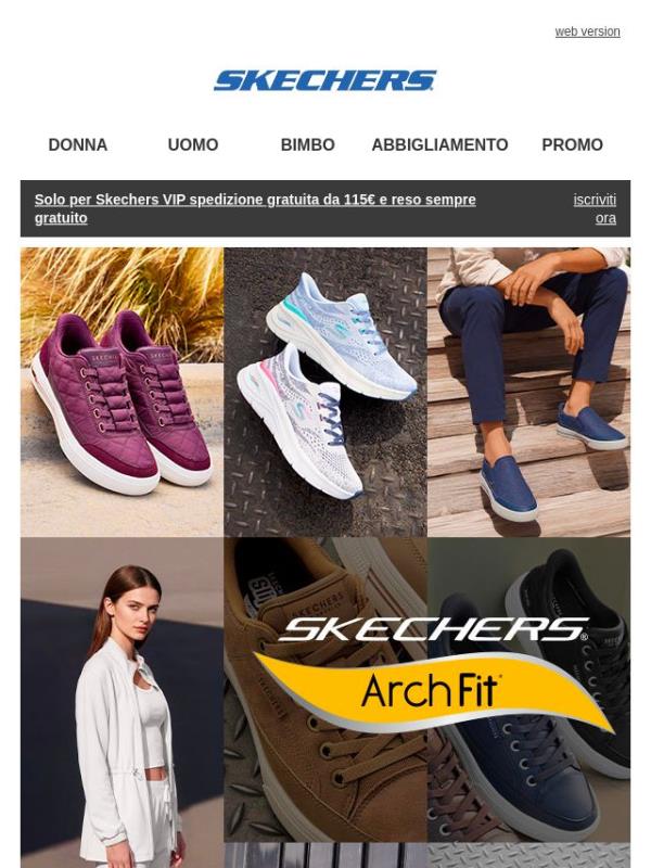 Sentiti bene ad ogni passo con Arch Fit