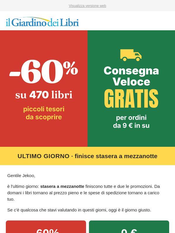 Finisce stasera a mezzanotte ⏳