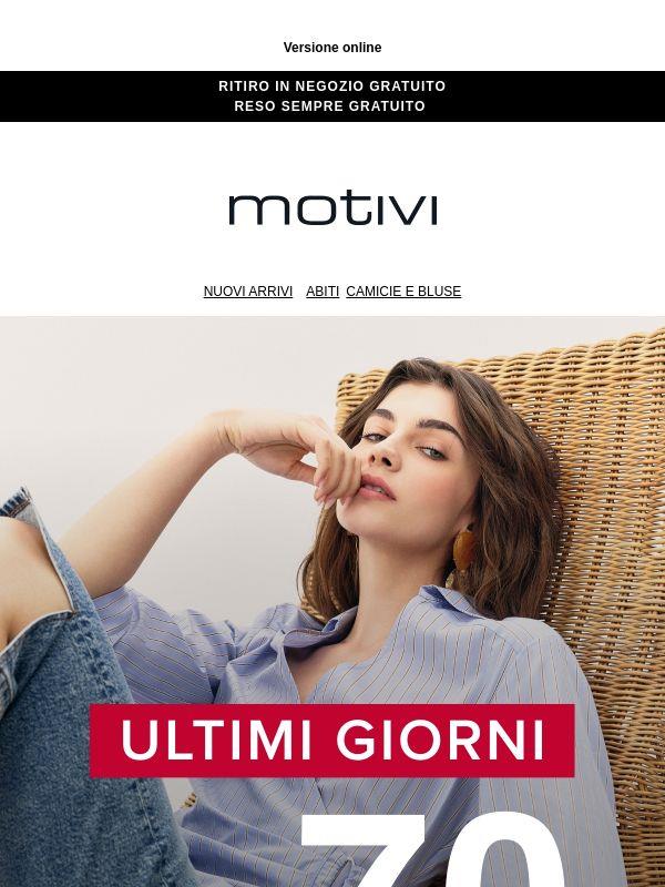 SALDI | ULTIMI GIORNI FINO AL -70%