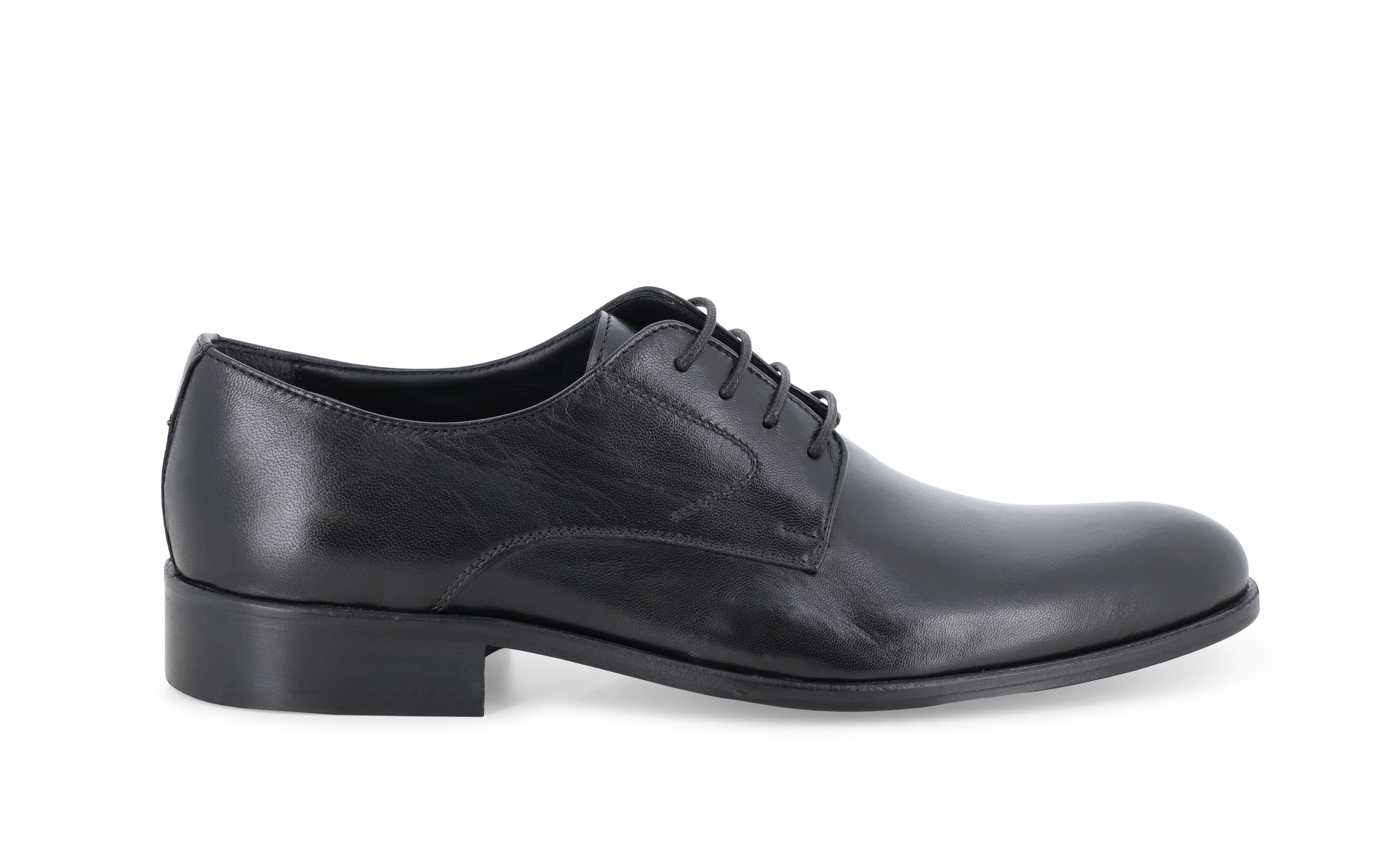Scarpa stringata classica uomo in pelle nero u0721q