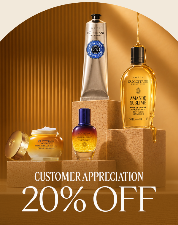 CUSTOMER APPRECIATION 20% OFF FULL-PRICED PRODUCTS&dagger; CODE FRIEND IN-STORE & ONLINE