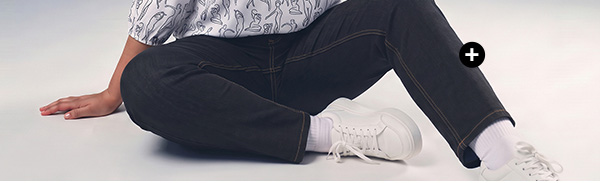 Jeans a palloncino moderni con cintura elastica per il massimo comfort