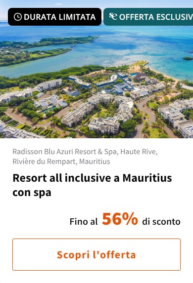 Resort all inclusive a Mauritius con spa