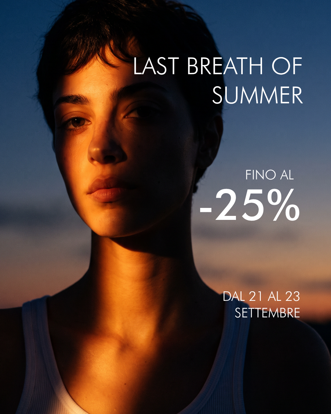 Con LAST BREATH OF SUMMER sconti fino al 25%