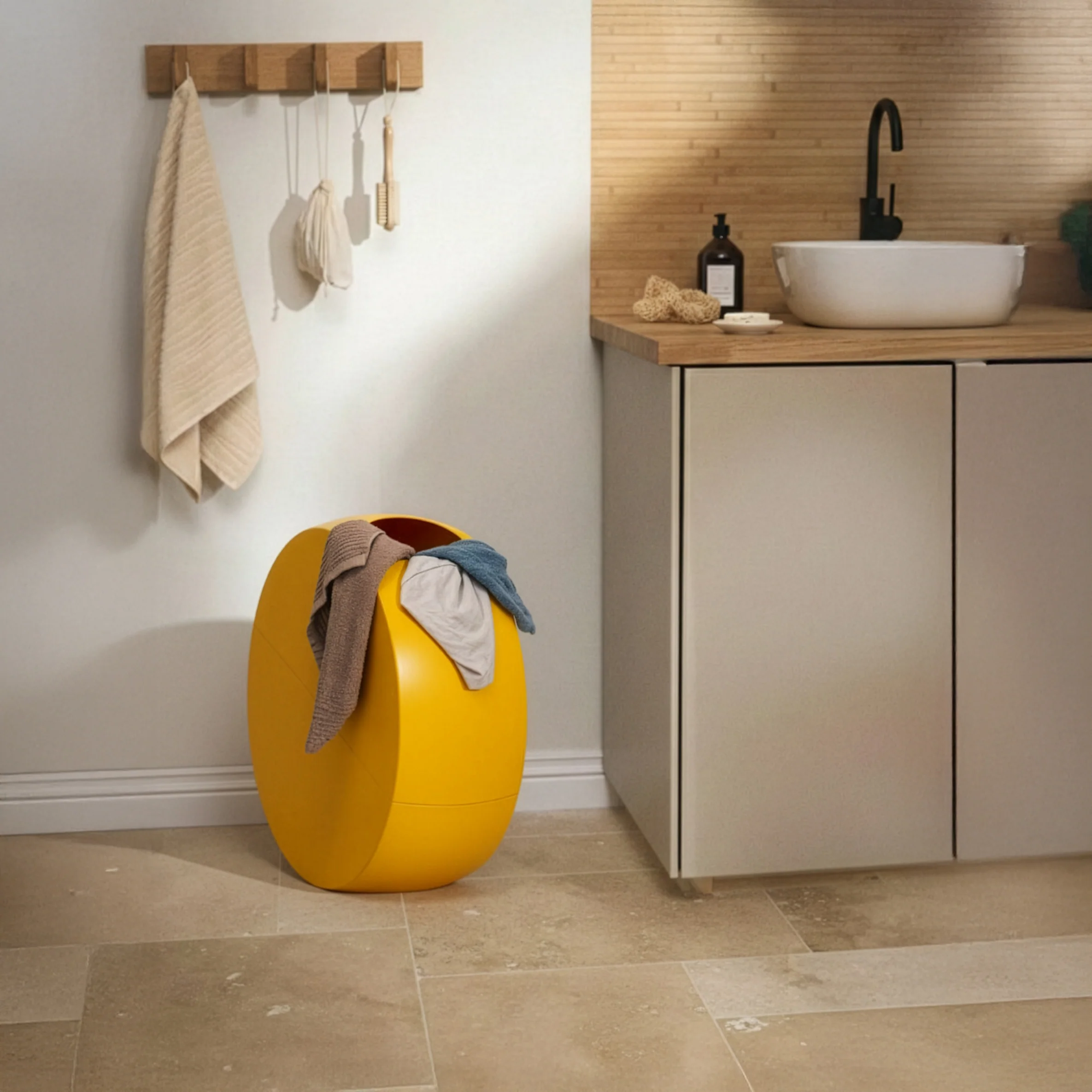 Image of Buc Giallo -  Cesto portabiancheria di design