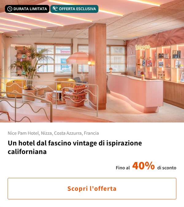 Un hotel dal fascino vintage di ispirazione californiana