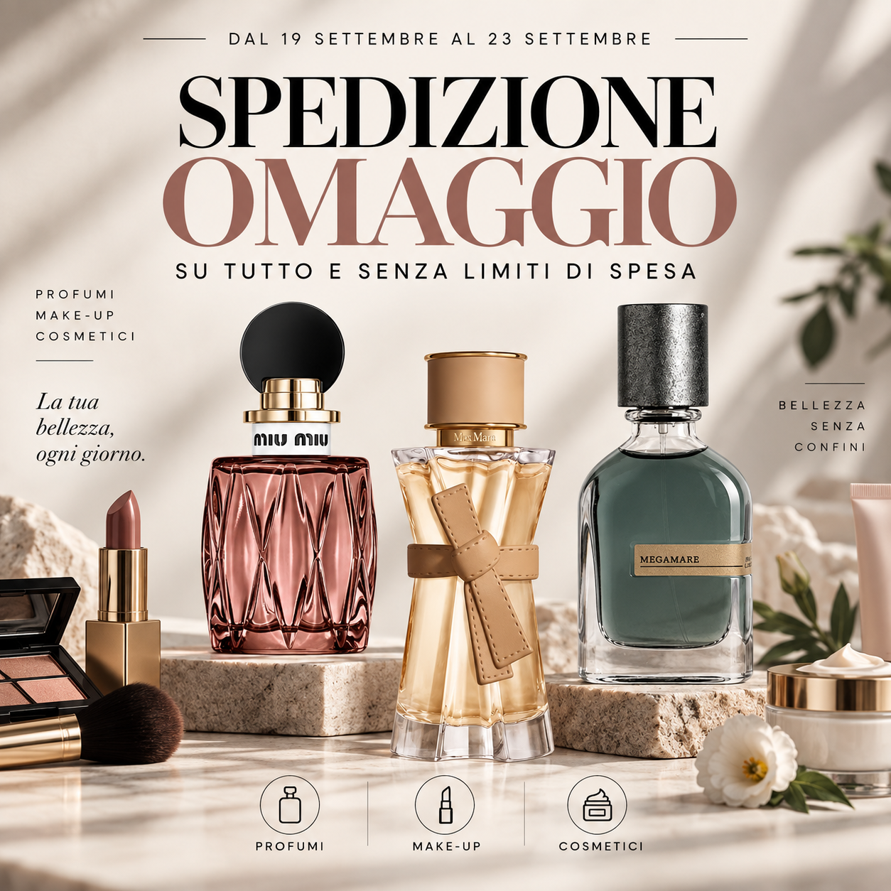 Profumeria, Saldi, Bact To School