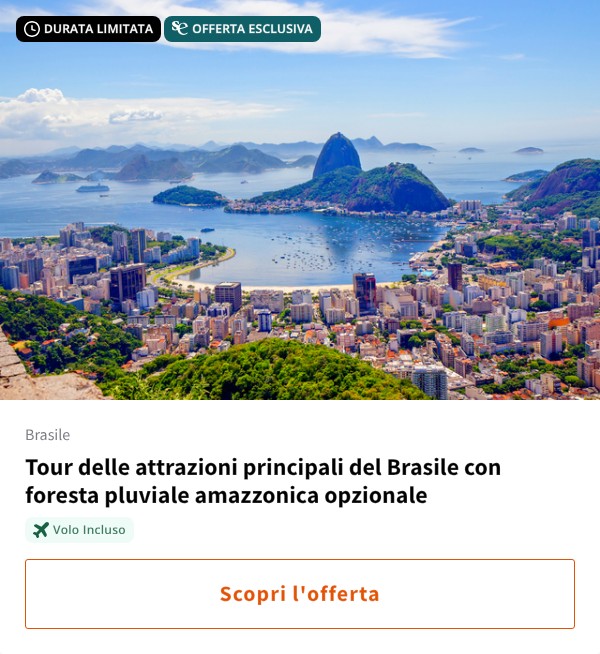 Tour delle attrazioni principali del Brasile con foresta pluviale amazzonica opzionale