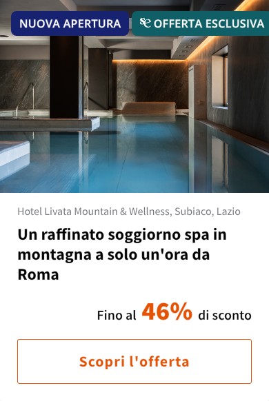 Un raffinato soggiorno spa in montagna a solo un'ora da Roma