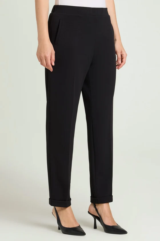 PANTALONI PULL-ON CHINOS IN CREPE