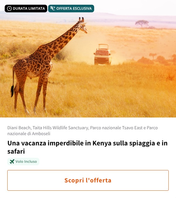 Una vacanza imperdibile in Kenya sulla spiaggia e in safari