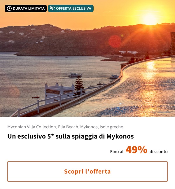 Un esclusivo 5* sulla spiaggia di Mykonos