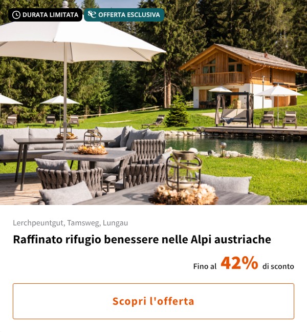 Raffinato rifugio benessere nelle Alpi austriache