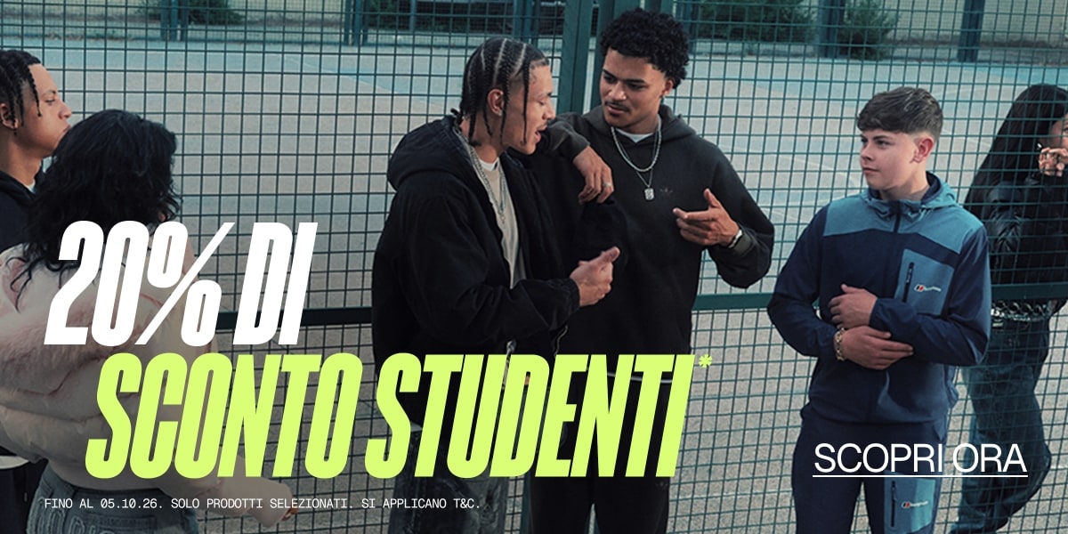20% DI SCONTO STUDENTI - SOLO PER UN PERIODO LIMITATO
