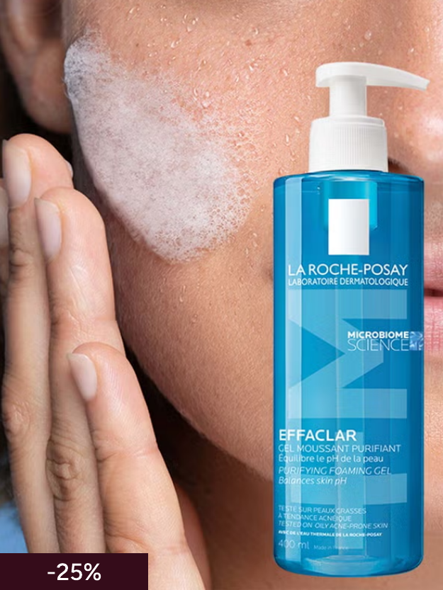 La Roche-Posay Effaclar Zuiverende Schuimende Gelcleanser voor Vettige Huid die Gevoelig is voor Oneffenheden 400 ml