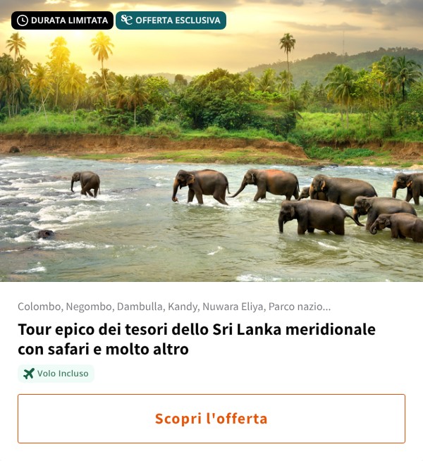 Tour epico dei tesori dello Sri Lanka meridionale con safari e molto altro
