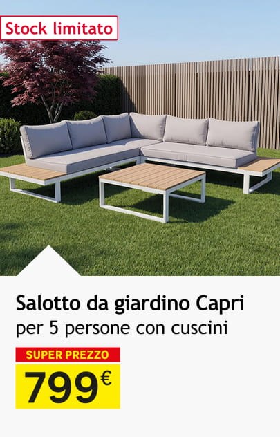 Salotto da giardino Capri 799 &euro;