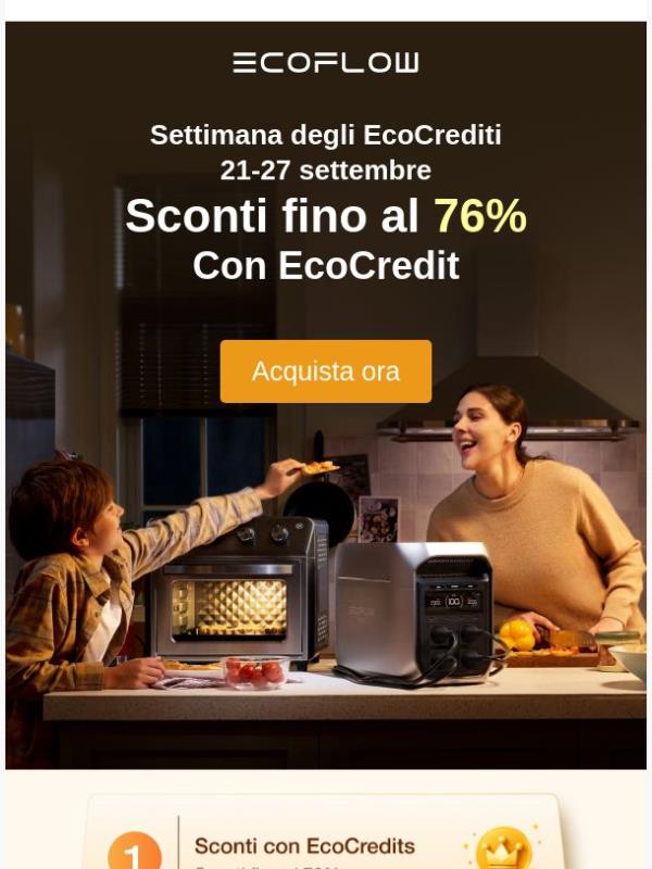 💰 Settimana autunnale degli EcoCredits: Risparmia fino al 76% con gli EcoCredit