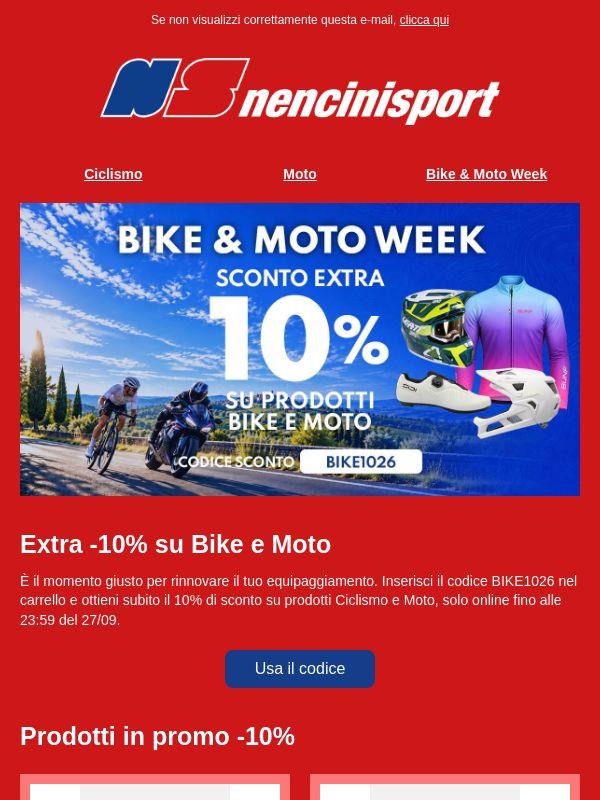 Bike & Moto Week: -10% online 🚴🏍️