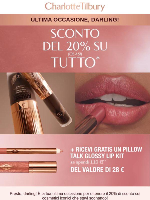 ULTIME ORE! 20% di sconto su quasi tutto! ⏰ 😍