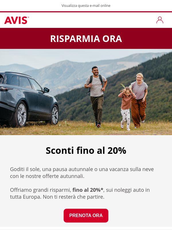 Offerte autunnali: risparmia fino al 20%