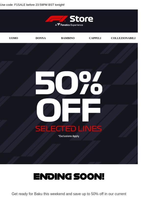 Last Chance: Up to 50% off!