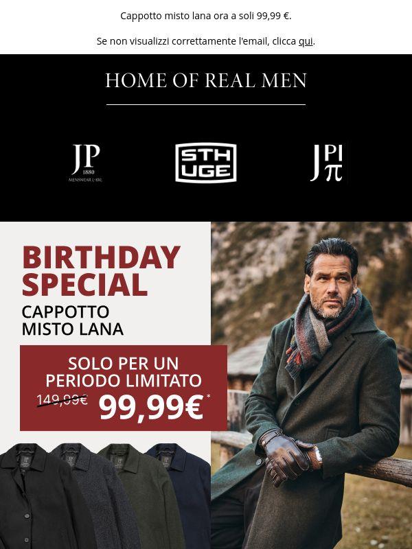 Risparmia 50 € – Birthday Special 🧥