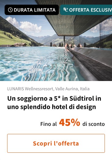 Un soggiorno a 5* in Südtirol in uno splendido hotel di design
