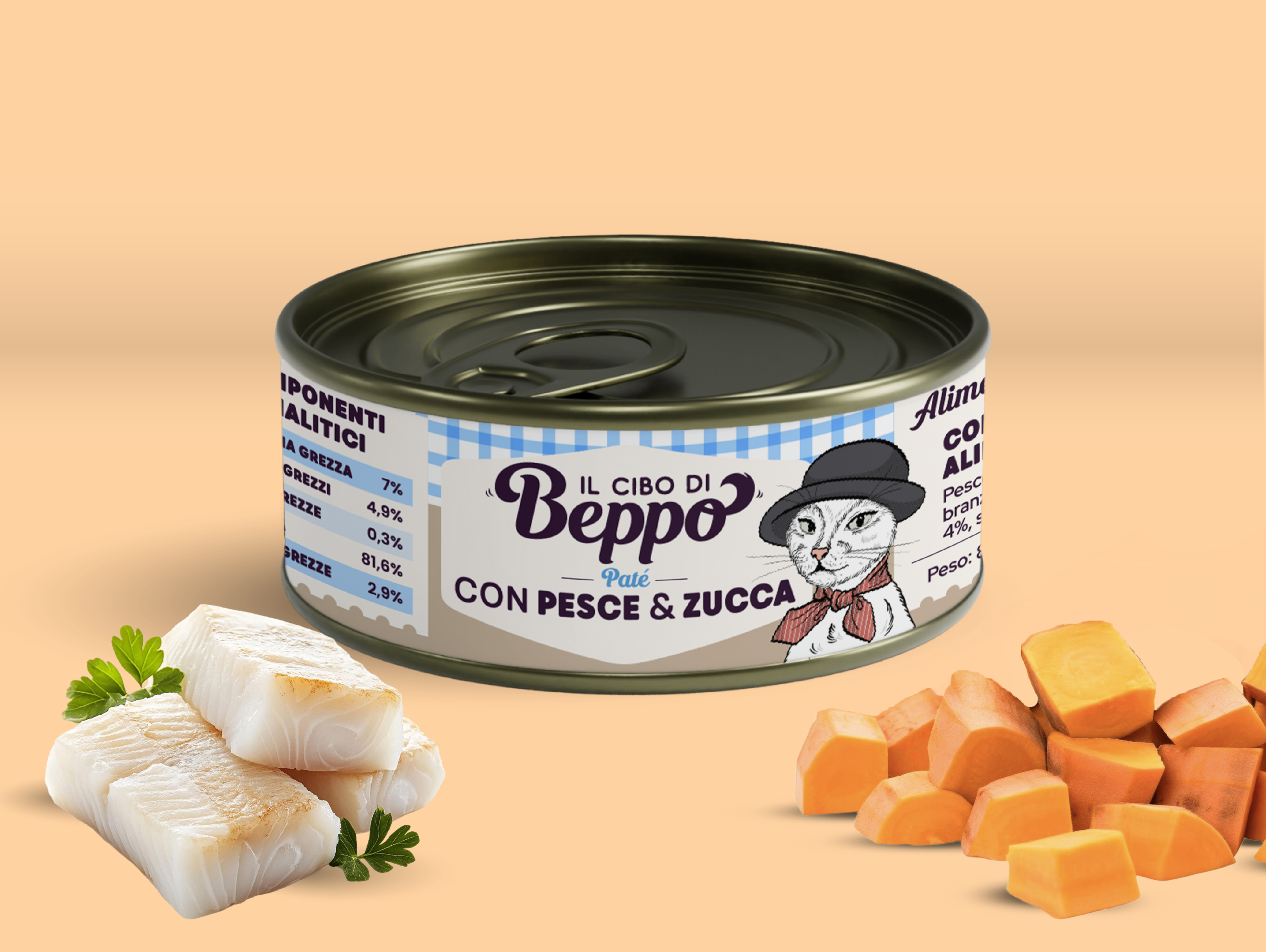cibo umido di beppo pate per gatti sterilizzati 